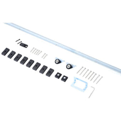Homcom - Kit complet porte coulissante 4 x 93 cm (p x l): rail, roulettes, visserie