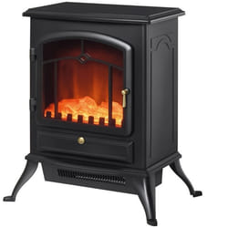 HOMCOM - Cheminée électrique - PP - 45x28x54cm - Noir