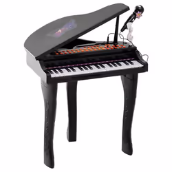 Piano à queue électronique 37 touches multifonctions avec micro haut parleur noir neuf 03BK