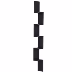 Description générale Cette étagère d'angle au design contemporain en zig zag est parfaite pour embellir votre salon, chambre  ...