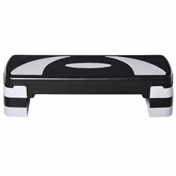 HOMCOM Stepper Fitness Aerobic hauteur reglable surface antiderapante 80 x 31 x 20 cm noir gris clair