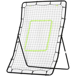 Homcom - Filet de rebond de football 90L x 80l x 140H cm cible et sardines de fixation fournies noir vert