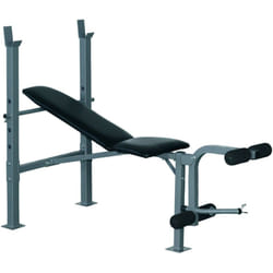 Homcom - Banc de musculation Fitness entrainement complet dossier réglable curler