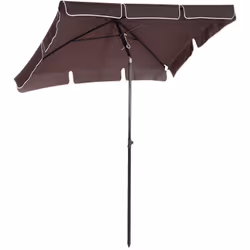 Description générale Ce magnifique parasol rectangulaire inclinable de 2 m de diamètre vous offrira une protection optimale c ...