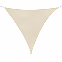 Description générale Ce superbe voile d'ombrage triangulaire grande taille de 6 x 6 x 6 m en crème est un accessoire élégant  ...