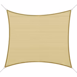 Ce superbe voile d'ombrage carré 3 x 3 m coloris sable est un accesssoire de décoration extérieure élégant et très utile pour ...