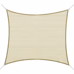 Ce superbe voile d'ombrage carré 3 x 3 m coloris crème est un accesssoire de décoration extérieure élégant et très utile pour ...