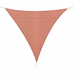 Ce superbe voile d'ombrage triangulaire grande taille 4 x 4 x 4 m rouille est un accesssoire de décoration extérieure élégant ...