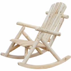 Ce magnifique fauteuil Adirondack à bascule de jardin sublimera votre extérieur ou votre véranda ! Très confortable et ultra  ...