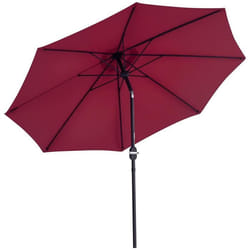 Outsunny - parasol - Aluminium - 265x265x240cm - Rouge