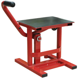 Lève moto béquille d'atelier stand moto tout-terrain moto cross supermotard hauteur réglable rouge et noir