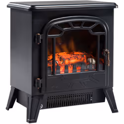 Cette magnifique cheminée électrique imitation flamme réchauffera votre intérieur dans les temps froids. Ce modèle design s'a ...