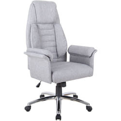 Homcom - Fauteuil de bureau ergonomique hauteur réglable roulettes pivotantes 69 x 68 x 126 cm gris
