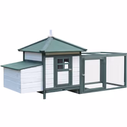 Ce poulailler cottage multi-équipé Pawhut permettra à vos poules de se développer très confortablement afin d'obtenir le meil ...