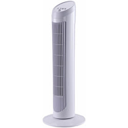 Homcom - Ventilateur colonne tour oscillant silencieux 45 w 3 vitesses 27L x 27l x 75H cm blanc
