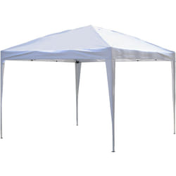 Outsunny - Tonnelle barnum de jardin pliant anti-UV + sac de transport acier Oxford 3 x 3 x 2,55 m blanc