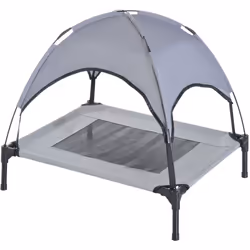 Description générale Ce superbe lit sur pied bicolore gris clair et noir avec velum en forme de dôme apportera une touche d'o ...
