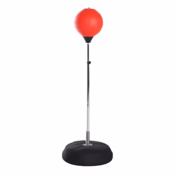 HOMCOM - punching ball - Acier - 43x43x144cm - Rouge
