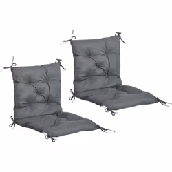 Description générale Ce superbe lot de 2 coussins matelas d'assise et dossier 2 en 1 vous permettra d'être confortablement in ...