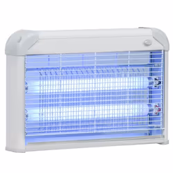 Outsunny Lampe UV anti-insectes anti moustique tue mouche électrique destructeur d'insectes 20 W gris