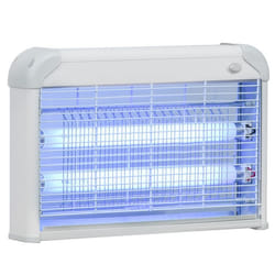 Outsunny Lampe UV anti-insectes anti moustique tue mouche électrique destructeur d'insectes 20 W gris