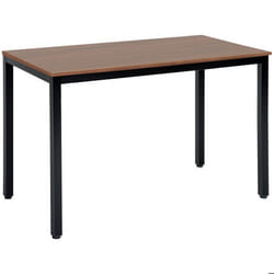 Table bureau informatique - HOMCOM - Grand plateau 120x60x74cm - Bois - Panneaux de particules - Marron