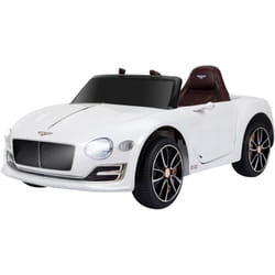 Homcom - Véhicule électrique enfants 2 moteurs 108L x 60l x 43H cm télécommande effets sonores + lumineux blanc Bentley