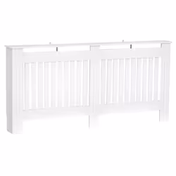 Cache-radiateur design panneau cabinet 172L x 19l x 81H cm MDF blanc 31 172x19x81cm Blanc
