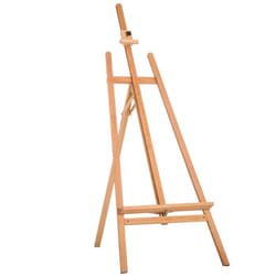 chevalet en bois HOMCOM Bois 65x44x230cm Marron