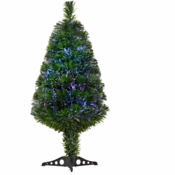 Ce magnifique sapin de Noël artificiel lumineux fibre optique d'une hauteur de 90 cm ou 60 cm (suivant modèle choisi) vous ai ...