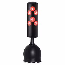 HOMCOM - sac de frappe - HDPE - 50x50x165cm - Noir