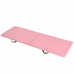 HOMCOM - tapis de gymnastique - Simili cuir - 180x60x5cm - Rose