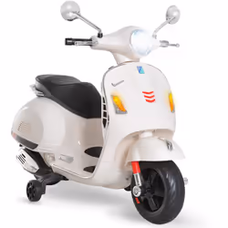 Description générale Ce magnifique scooter électrique pour enfants sous licence officielle Vespa est doté de nombreuses fonct ...