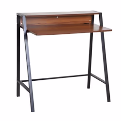 HOMCOM - bureau secrétaire - Panneaux MDF classe E1 - 84x45x85cm - Marron