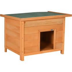 Pawhut - Niche chien sur pied dim. 85L x 58l x 58H cm - toit ouvrant bitumé vert - bois sapin pré-huilé