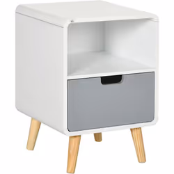 Description générale Ce magnifique chevet design scandinave apportera une touche d'élégance à votre intérieur. Doté d'un tiro ...