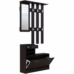 Ce superbe ensemble de meubles d'entrée design contemporain illuminera votre intérieur ! Doté d'un meuble à chaussures multi- ...