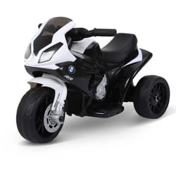 BMW - Moto électrique pour enfants 3 roues 6 v 2,5 Km/h effets lumineux et sonores noir S1000 rr