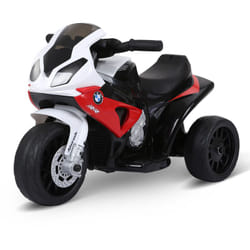 BMW - Moto électrique pour enfants 3 roues 6 v 2,5 Km/h effets lumineux et sonores rouge S1000 rr