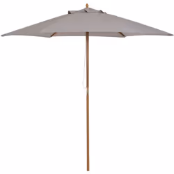Ce grand modèle de parasol droit dimensions Ø 2,5 x 2,3H m en bois vous offrira une protection optimale contre le soleil. Ave ...