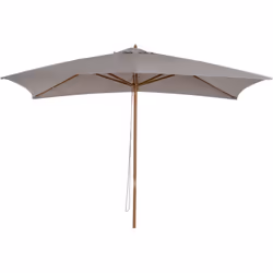 Description générale Ce grand modèle de parasol droit rectangulaire, dimensions 3L x 2l x 2,5H en bois, vous offrira une prot ...