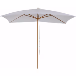 Description générale Ce grand modèle de parasol droit rectangulaire (dim. 3L x 2l x 2,5H) en bois vous offrira une protection ...