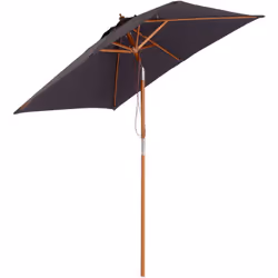 Description générale Ce grand modèle de parasol rectangulaire inclinable, mesurant 2L x 1,5l x 2,3H m, est fabriqué en bois m ...