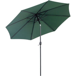Outsunny - Parasol en métal rond polyester 180g/m² manivelle inclinable ø 3 x 2,45 m vert