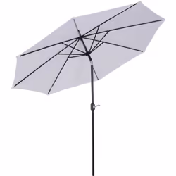 Ce modèle de parasol en métal est grand et robuste pour une protection optimale contre le soleil. Avec la montée des températ ...