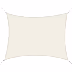 Ce voile d'ombrage rectangulaire dim. 6L x 4l m en polyester imperméabilisé haute densité 160 g/m² vous permettra de vous con ...