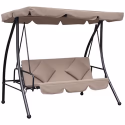 Outsunny - balancelle - Métal - 200x125x170cm - Beige