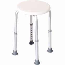 Description générale Ce tabouret de douche réglable en hauteur est conçu en aluminium et HDPE, offrant un soutien optimal pou ...