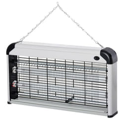 Outsunny Lampe UV anti-insectes anti moustique tue mouche électrique destructeur d'insectes 30 W noir gris