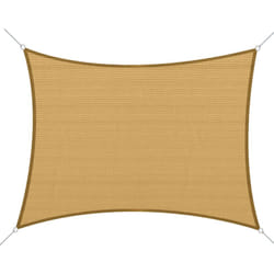 Outsunny - Voile d'ombrage toile solaire rectangulaire 6L x 4l m hdpe jaune